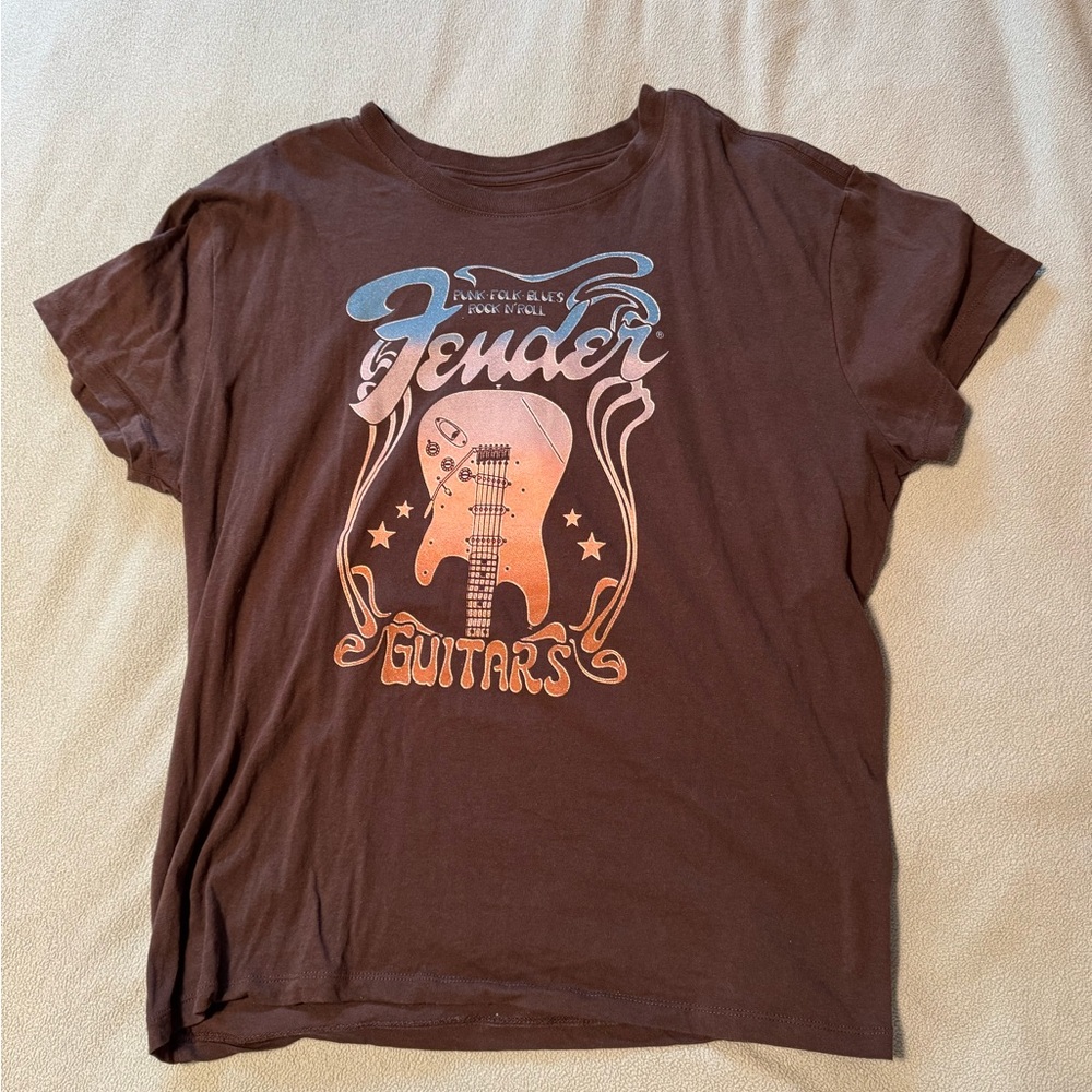 Fender Brown Graphic T Shirt